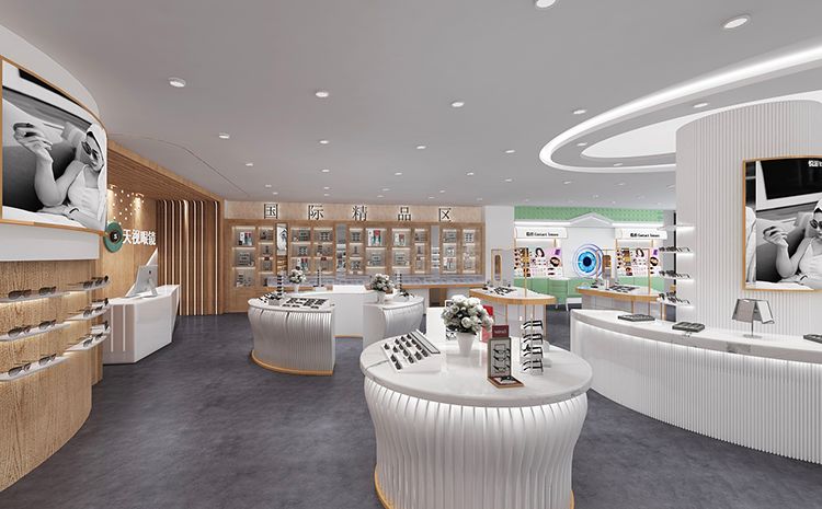 合肥眼鏡店裝修公司哪家比較專業(yè)？眼鏡店裝修設(shè)計圖