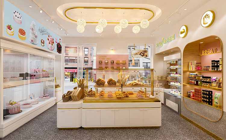 合肥蛋糕店設(shè)計(jì)原則？好看的蛋糕店裝修效果圖案例