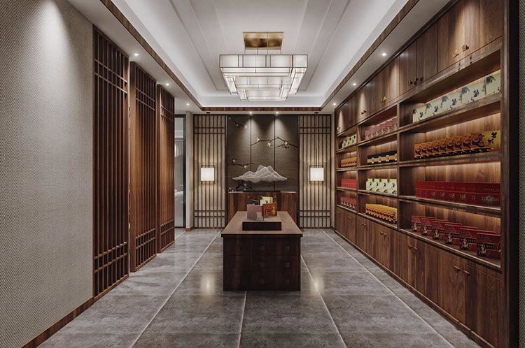 合肥茶葉店裝修設(shè)計(jì)方案，茶葉店門面裝修圖片