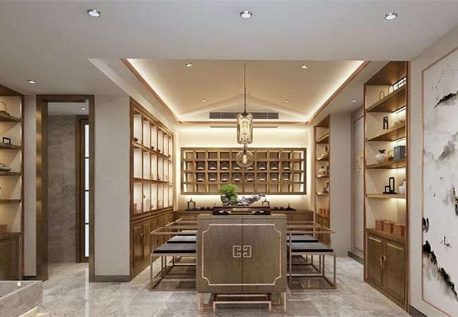 合肥茶葉店裝修設計方案，茶葉店門面裝修圖片